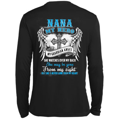 My Nana My Hero My Guardian Angel She Watches Over My Back T-Shirt & Hoodie | Teecentury.com