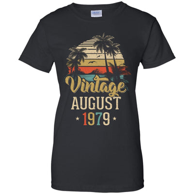 Retro Classic Vintage August 1979 43th Birthday Gift T-Shirt & Hoodie | Teecentury.com