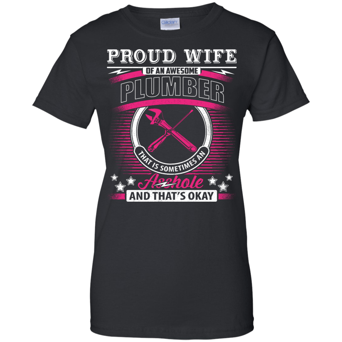 Proud Wife Of An Awesome Plumber T-Shirt & Hoodie | Teecentury.com