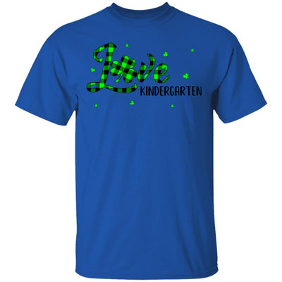 St Patricks Day Gift Kindergarten Teacher Plaid Shamrock T-Shirt & Hoodie | Teecentury.com