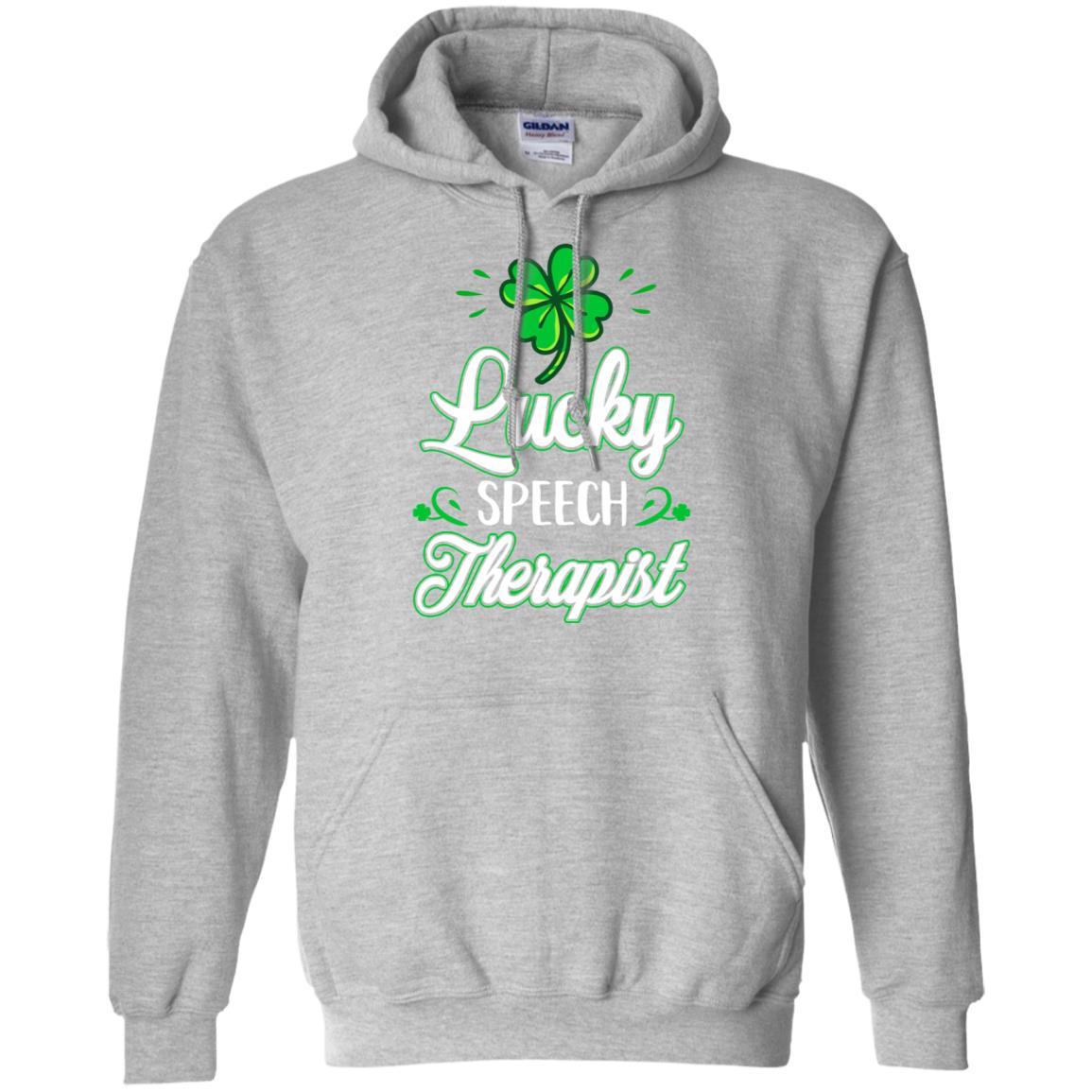 Lucky Speech Therapist St Patricks Day School Teacher T-Shirt & Hoodie | Teecentury.com