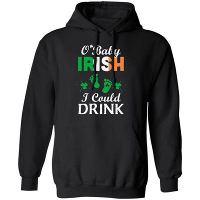 Irish I Could Drink Pregnancy Announcement St Patricks T-Shirt & Hoodie | Teecentury.com