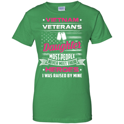 Vietnam Veteran's Daughter I Was Raised By Mine T-Shirt & Hoodie | Teecentury.com