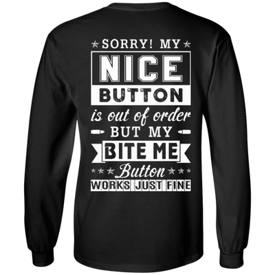 Sorry My Nice Button Is Out Of Order T-Shirt & Hoodie | Teecentury.com