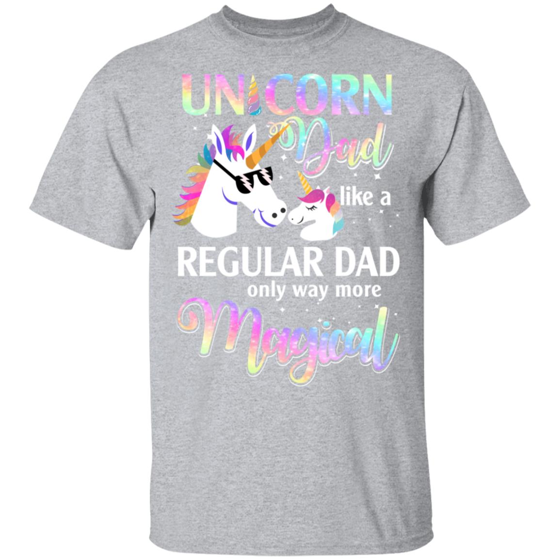 Dadacorn Unicorn Dad Like A Regular Dad Fathers Day T-Shirt & Hoodie | Teecentury.com