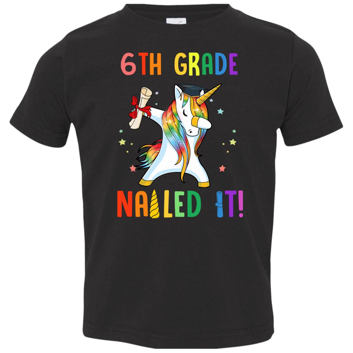 Dabbing 6th Grade Unicorn Nailed It Graduation Class Of 2022 Youth Youth Shirt | Teecentury.com