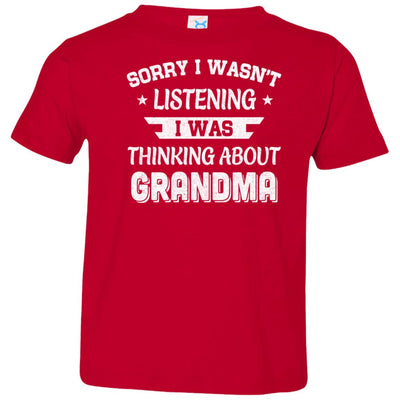 Sorry Not Listening Thinking About Grandma Funny Kids Youth Youth Shirt | Teecentury.com