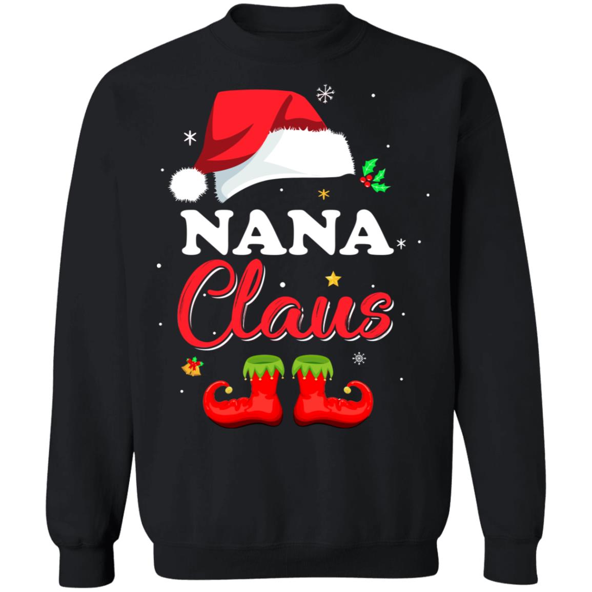 Santa Nana Claus Matching Family Pajamas Christmas Gifts T-Shirt & Sweatshirt | Teecentury.com