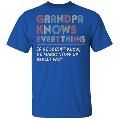 Grandpa Know Everything Vintage Grandpa Father's Day Gift T-Shirt & Hoodie | Teecentury.com