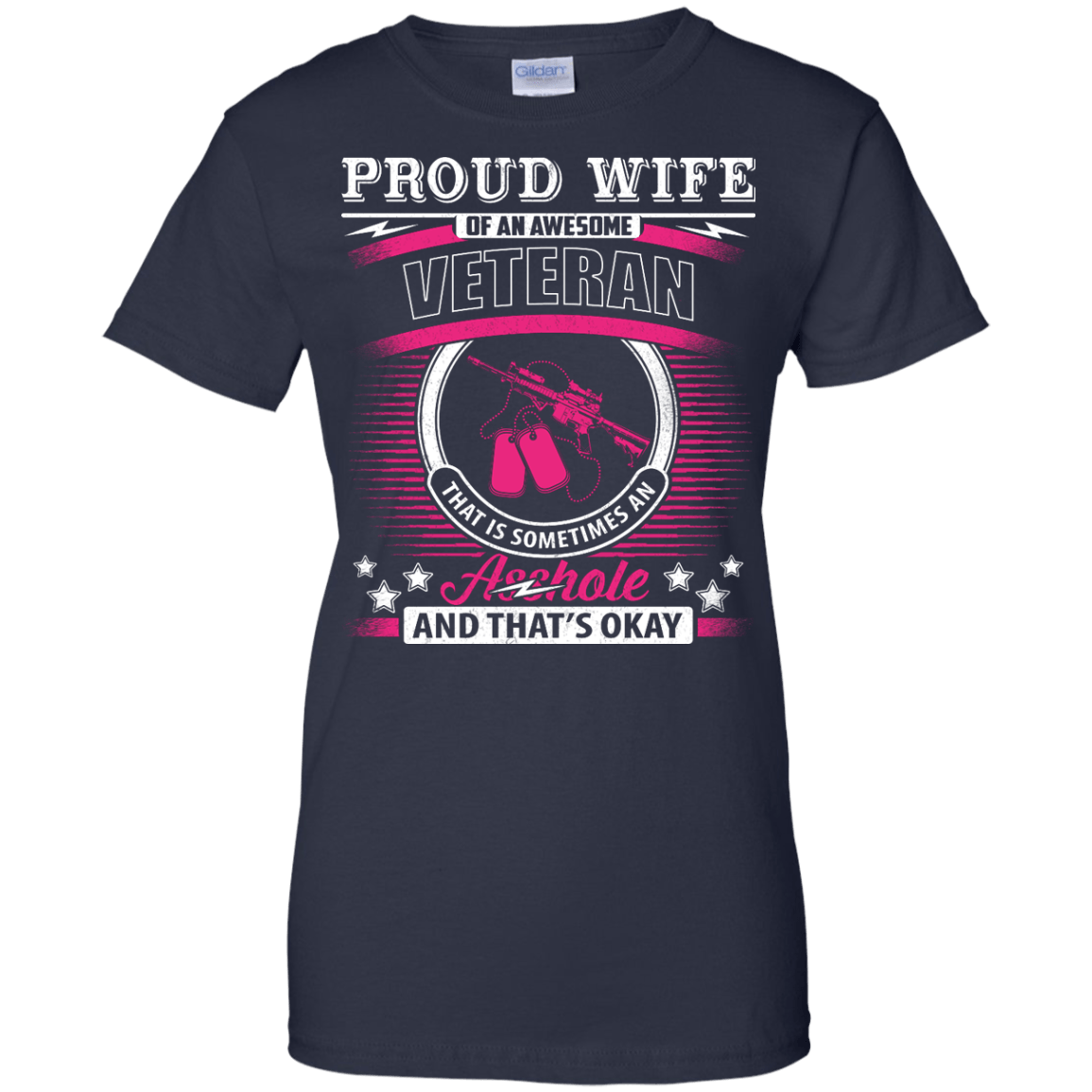 Proud Wife Of An Awesome Veteran T-Shirt & Hoodie | Teecentury.com