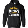 Kings Are Born In January T-Shirt & Hoodie | Teecentury.com