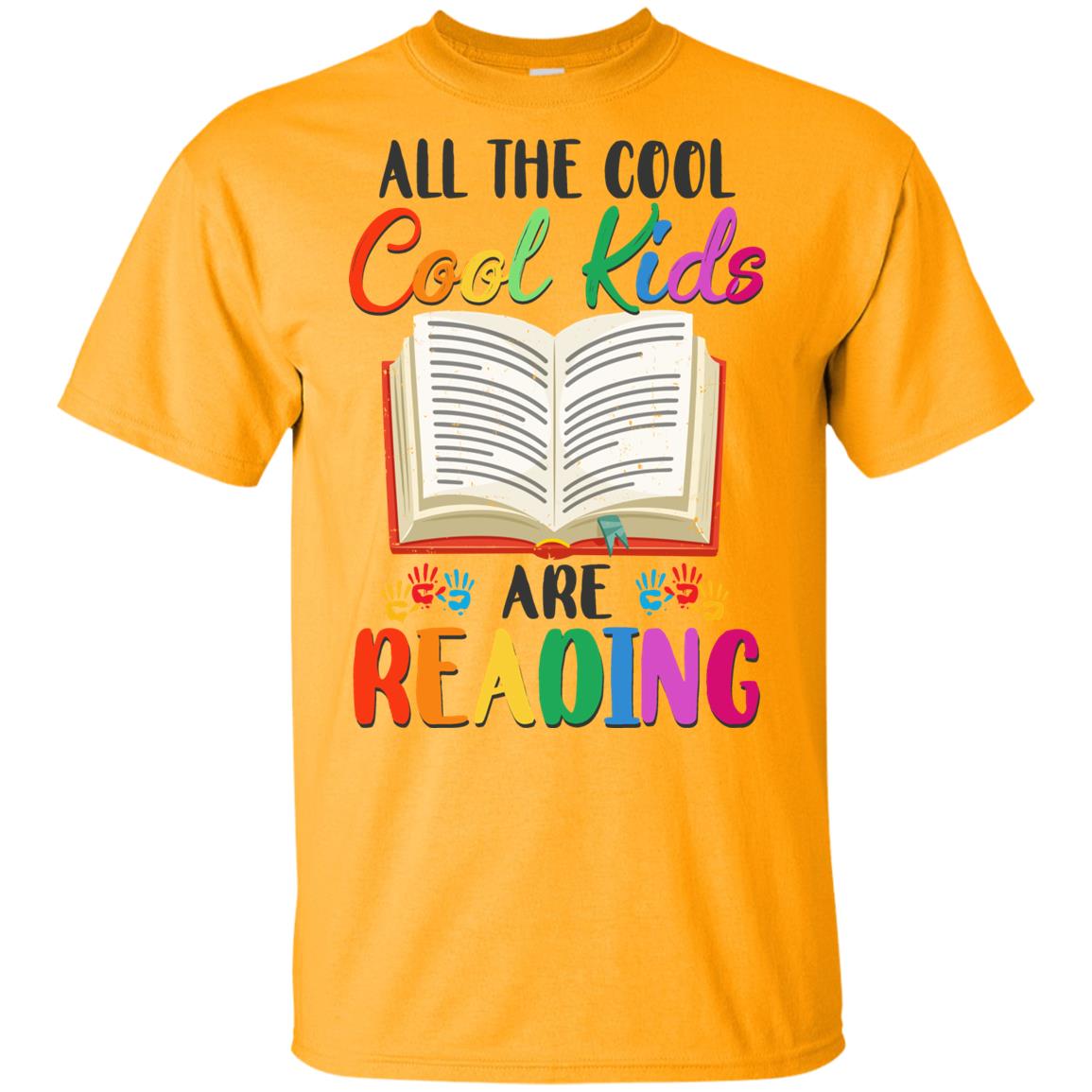 All The Cool Kids Are Reading Book Lover Gifts Youth Youth Shirt | Teecentury.com