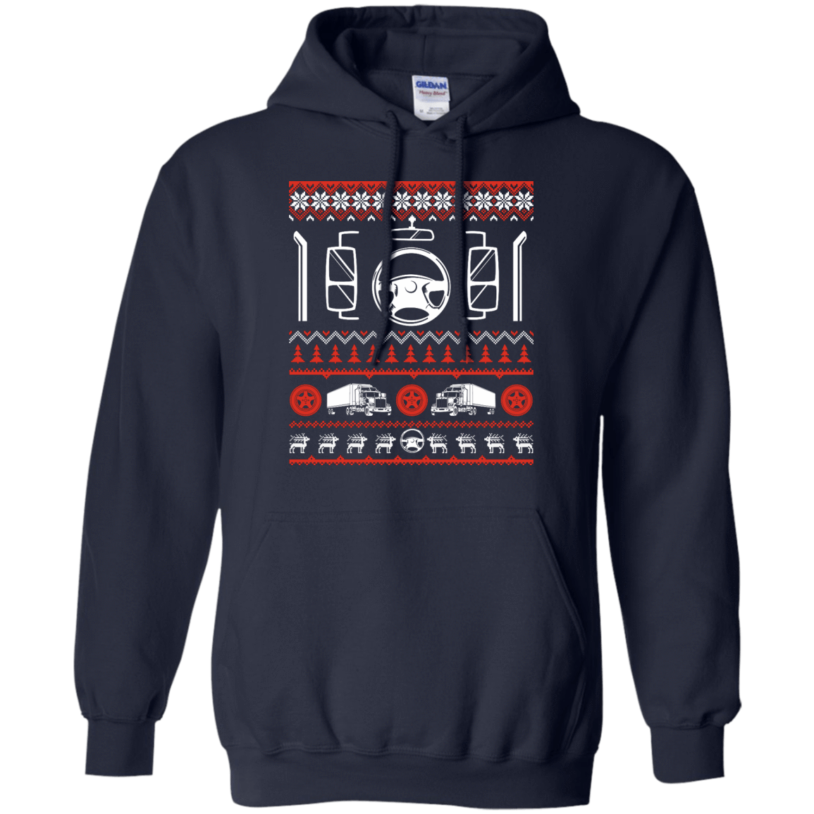 Trucker Christmas Sweater T-Shirt & Hoodie | Teecentury.com