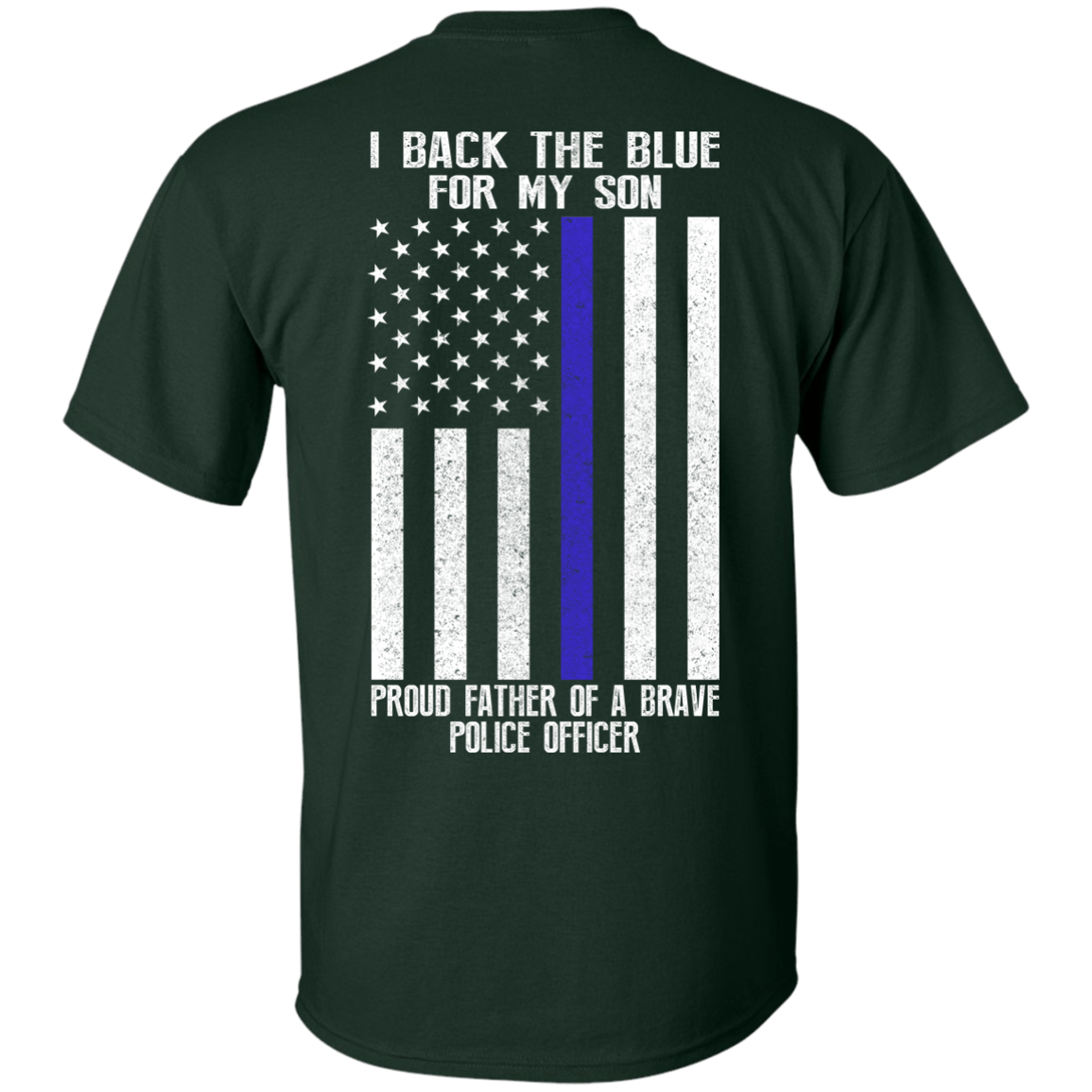 Thin Blue Line Shirt - Proud Father Of Police Officer Son Thin Blue Line Shirt - Proud Father Of Police Officer Son