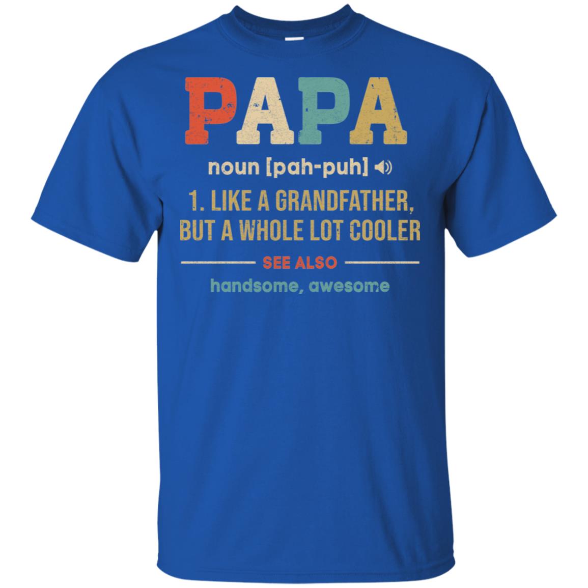 Vintage Papa Gifts Grandpa Definition Fathers Day T-Shirt & Hoodie | Teecentury.com