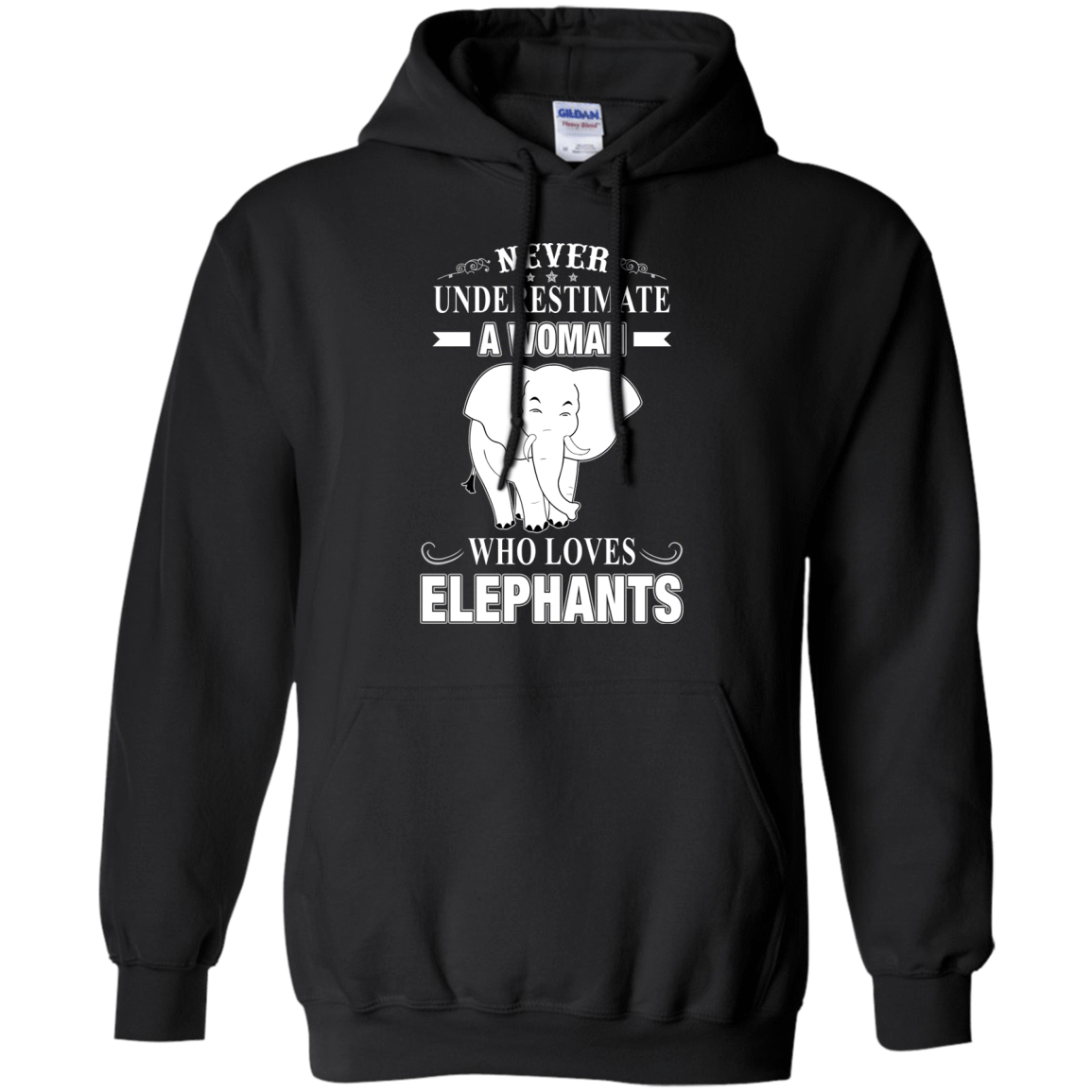 Never Underestimate Woman Loves Elephant T-Shirt & Hoodie | Teecentury.com