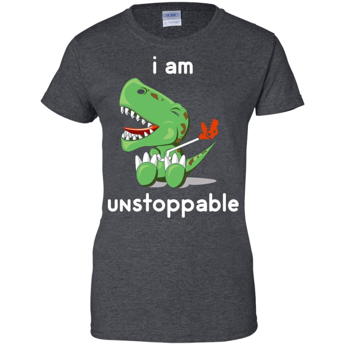 t rex t shirt i am unstoppable