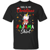 This Is My Christmas Pajama Unicorn Christmas Gifts T-Shirt & Sweatshirt | Teecentury.com