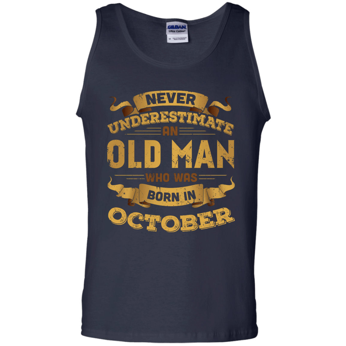 Never Underestimate An Old Man Who Was Born In October T-Shirt & Hoodie | Teecentury.com