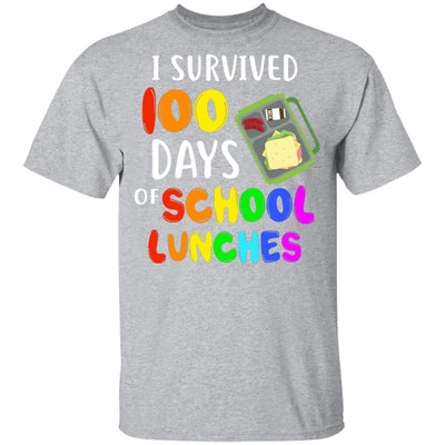 I Survived 100 Days School Lunches Kids Youth Youth Shirt | Teecentury.com