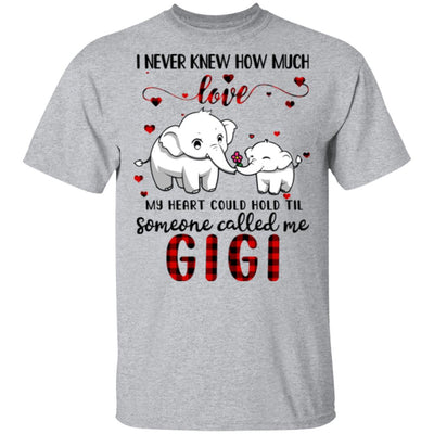 Someone Called Me Gigi Elephant Red Plaid Mother's Day T-Shirt & Hoodie | Teecentury.com