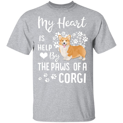 My Heart Is Held By The Paws Of A Corgi Lover T-Shirt & Hoodie | Teecentury.com