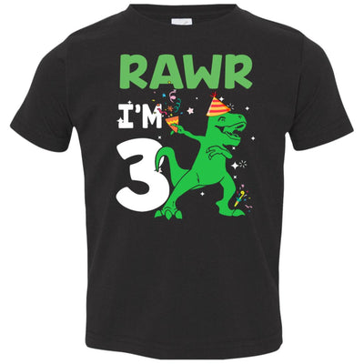 Rawr I'm 3 Birthday Gifts 2019 Dinosaur For Boys Youth Youth Shirt | Teecentury.com