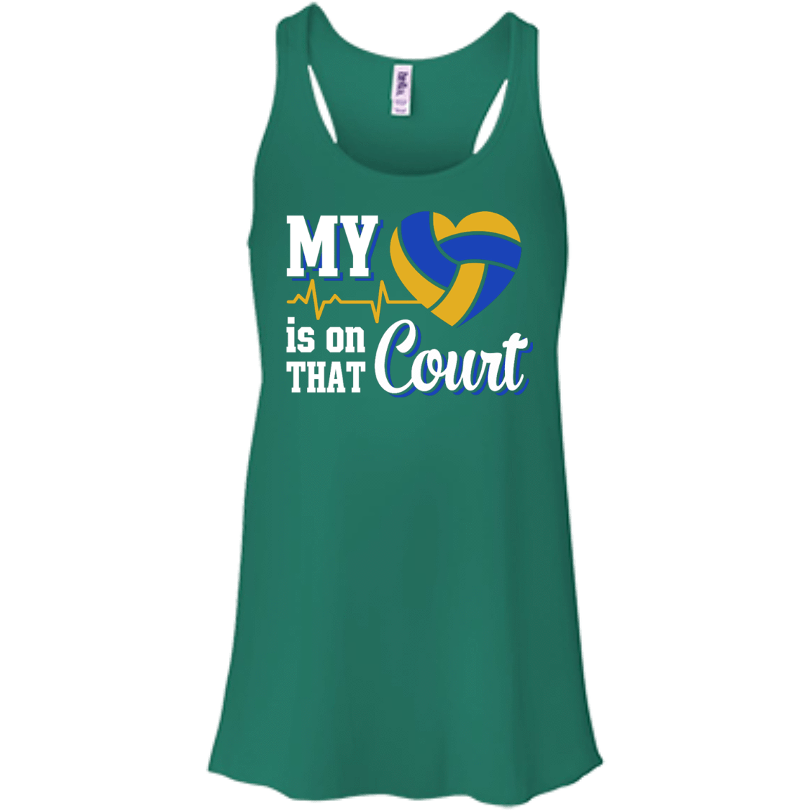 My Heart Is On That Court Volleyball T Shirt T-Shirt & Hoodie | Teecentury.com