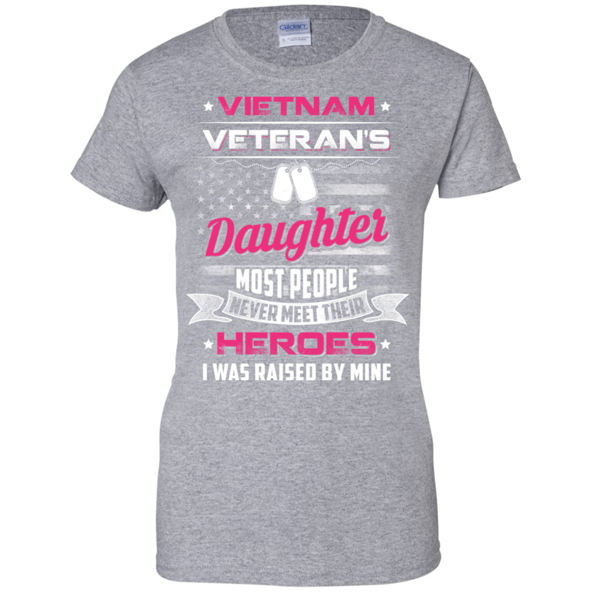 Vietnam Veteran's Daughter I Was Raised By Mine T-Shirt & Hoodie | Teecentury.com