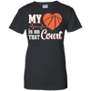 My Heart Is On That Court Basketball T-Shirt & Hoodie | Teecentury.com