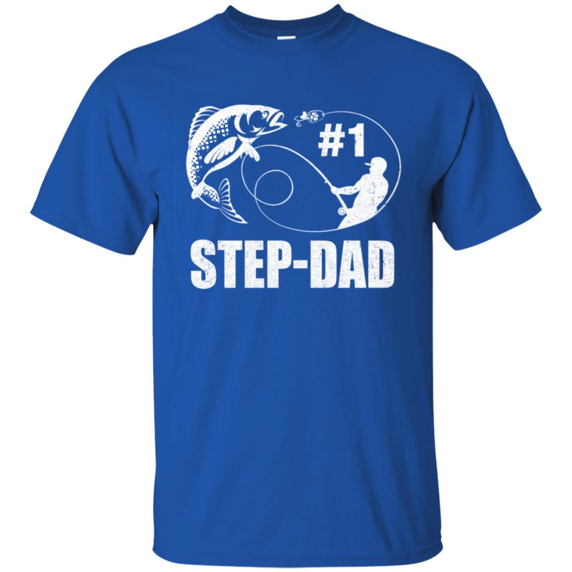 #1 Step-Dad Fishing Fisherman Best Fathers Day Gift T-Shirt & Hoodie | Teecentury.com