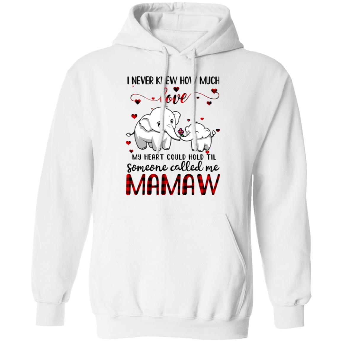 Someone Called Me Mamaw Elephant Red Plaid Mother's Day T-Shirt & Hoodie | Teecentury.com