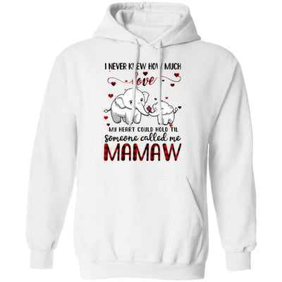 Someone Called Me Mamaw Elephant Red Plaid Mother's Day T-Shirt & Hoodie | Teecentury.com