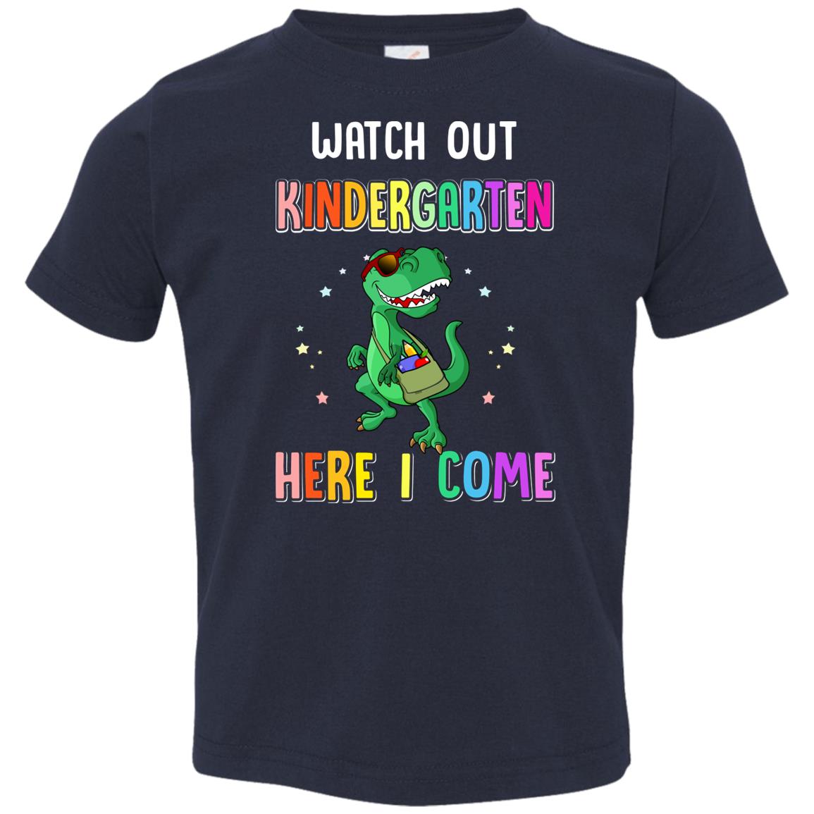Kindergarten Here I Come Dinosaur Back To School Youth Youth Shirt | Teecentury.com