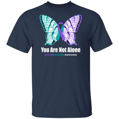 You Are Not Alone Butterfly Suicide Prevention Awareness T-Shirt & Hoodie | Teecentury.com