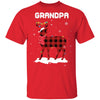 Grandpa Deer Red Plaid Christmas Family Matching Pajamas T-Shirt & Sweatshirt | Teecentury.com