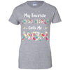 Floral My Favorite Police Officer Calls Me Mom Mothers Day Gift T-Shirt & Hoodie | Teecentury.com