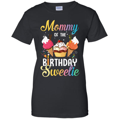 Funny Ice Cream Cones Mommy Of The Birthday Sweetie T-Shirt & Tank Top | Teecentury.com