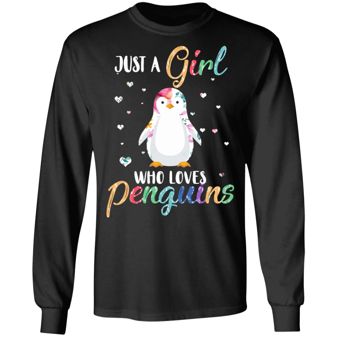 Just A Girl Who Loves Penguins Cute Penguin Lover T-Shirt & Hoodie | Teecentury.com