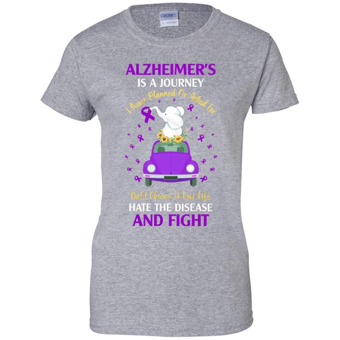Alzheimer's Awareness Is A Journey T-Shirt & Hoodie | Teecentury.com