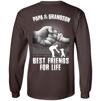 Papa And Grandson Best Friends For Life T-Shirt & Hoodie | Teecentury.com