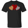 Three Hearts Leopard Buffalo Plaid Valentine's Day T-Shirt & Hoodie | Teecentury.com