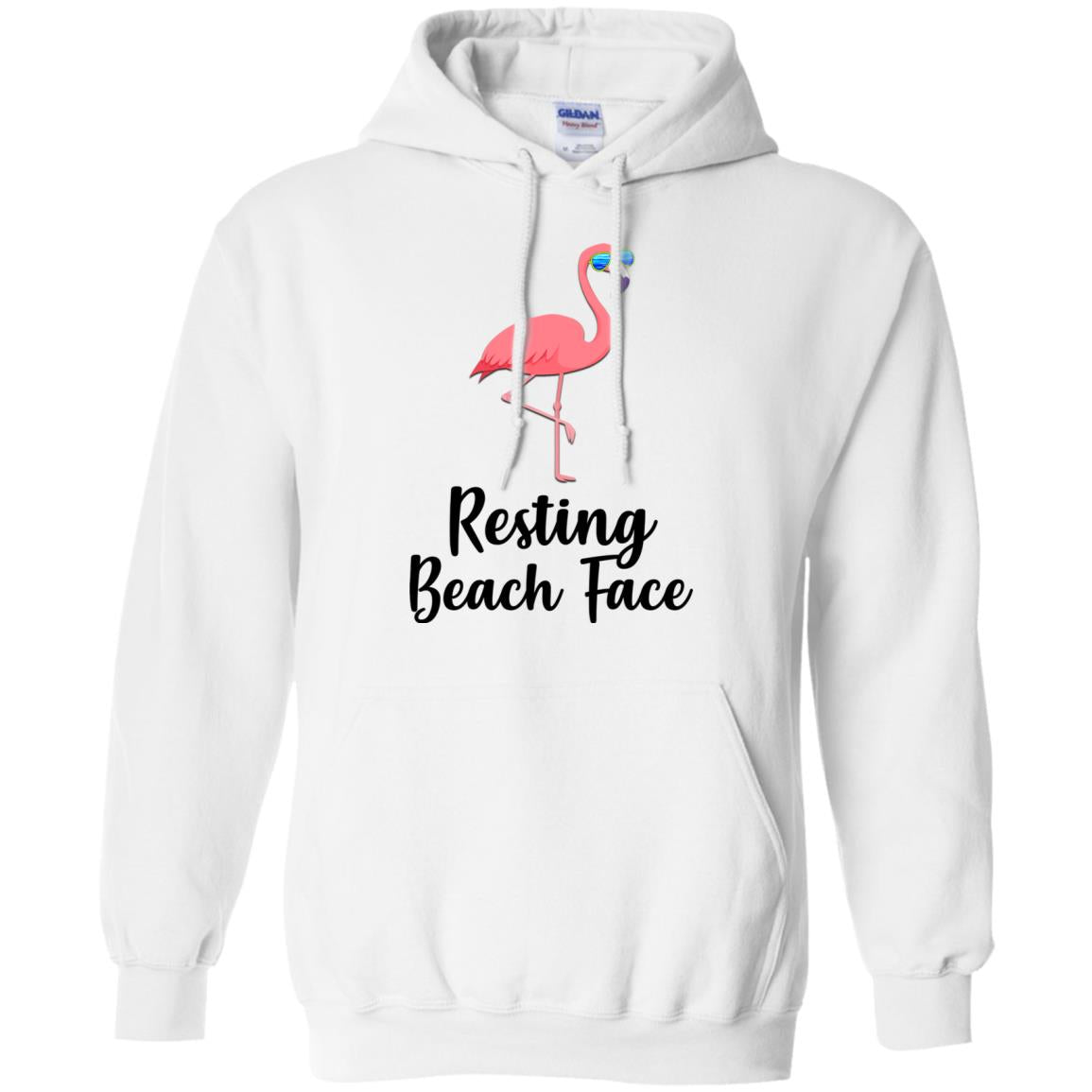 Resting Beach Face Flamingo Summer With Sunglasses T-Shirt & Tank Top | Teecentury.com