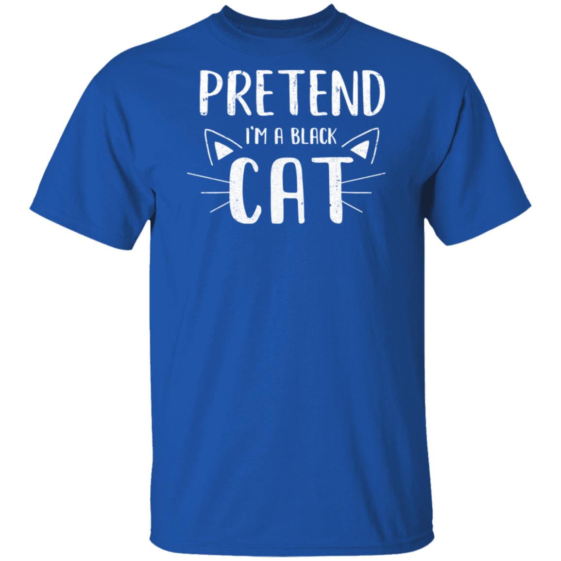 Pretend I'm A Black Cat Costume Halloween Lazy Easy T-Shirt & Hoodie | Teecentury.com