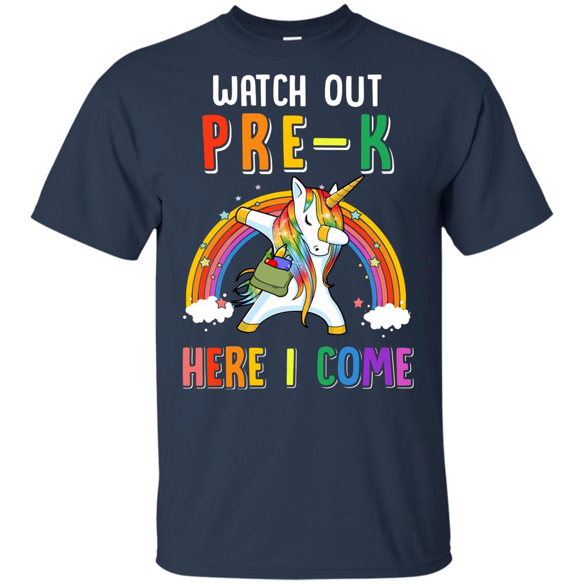 Pre-K Here I Come Unicorn Back To School Youth Youth Shirt | Teecentury.com