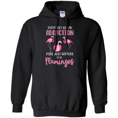 Everybody Has An Addiction Mine Just Happens To Be Flamingos T-Shirt & Tank Top | Teecentury.com