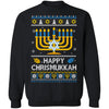 Happy Chrismukkah Xmas Hanukkah Ugly Christmas Sweater T-Shirt & Sweatshirt | Teecentury.com