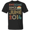 Awesome Since June 2014 Vintage 8th Birthday Gifts Youth Youth Shirt | Teecentury.com