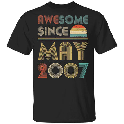 Awesome Since May 2007 Vintage 15th Birthday Gifts T-Shirt & Hoodie | Teecentury.com