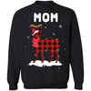 Mom Deer Red Plaid Christmas Family Matching Pajamas T-Shirt & Sweatshirt | Teecentury.com